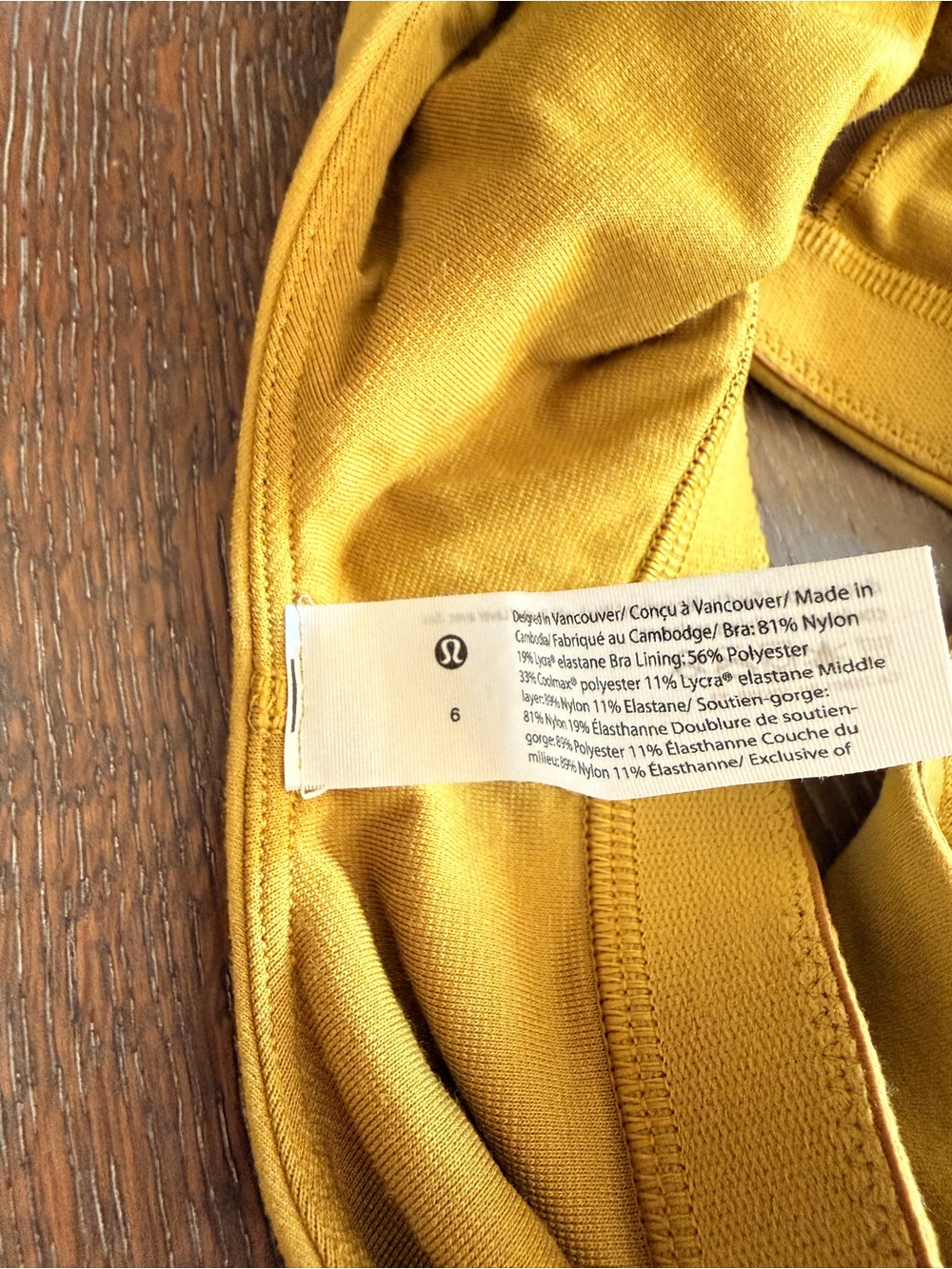 lululemon Nulu Cross-Front Yoga Bra in Auric Gold - Picture 8 of 10